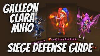 How You Should Build Galleon, Clara, Miho for Siege Defense - Summoners War