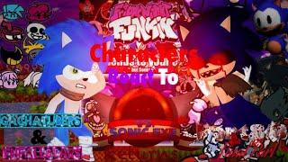 FNF MOD characters & Gachatubers React To Sonic.exe Returns Part8/8 Final Part! || Bonus Special ||