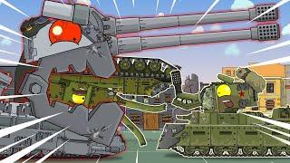 Whaler and Fedor fight with mad HYBRID-MONSTER - Cartoons about tanks