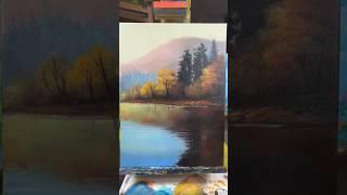 Melukis Telaga Yang Indah#painting #art #artist #artwork #acrylicpainting