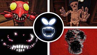 DOORS All Jumpscares + Skeleton Bob, El Goblino, Jeff - New Monsters Jumpscares (Hotel Update)
