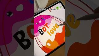 He thinks he’s drawing with a BOT  #draw #art #app #digitalart