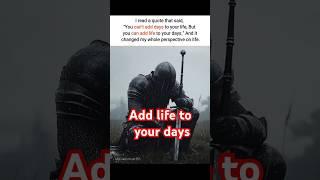 Add life to your days #shorts​​ #motivation​​ #relatable  #quotes​​ #life​​