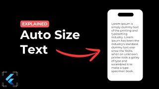 How to create responsive text in 4 minutes | Flutter Auto Size Text