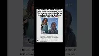 17-Year-Old Breaks Down: 'I Have No One... No Family, No Friends #homeless #shorts #help #support