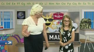 Weather Kid Malia Joins Meteorologist Kimberly Newman