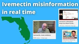 Watching Ivemectin Covid-19 misinformation spread in real time