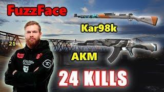 Faze FuzzFace & Larsen - 24 KILLS - Kar98k + AKM