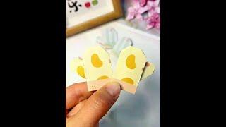 Folding paper glove tutorial #DIY by hand #Creative handmade #Handmade #Children's creative handmad