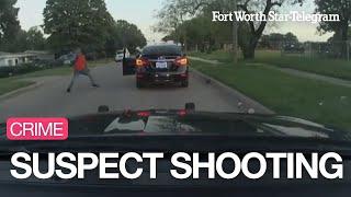 Fort Worth Police Video Shows Assault Suspect Shoot At Officer