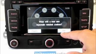 RNS310 Basics. Code, radio, navigatie, media. Navigatiespecialist Volkswagenradio.nl