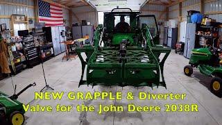 New GRAPPLE & Diverter Valve for John Deere 2038R Tractor