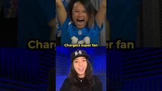 The viral Chargers fan reveals she’s also a Vikings fan