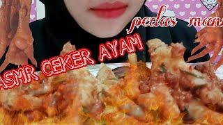 ASMR CEKER AYAM PEDAS MANIS