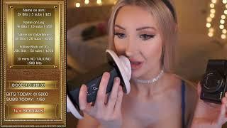 BUNNY BOMBSHELL ASMR EAR LICKS LIVE ON TWITCH BUNNYYBOMBSHELL