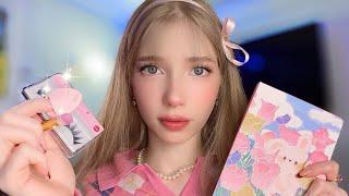 АСМР Макияж для тебяТы Айдол *звуки для сна* кисточки, помадки ASMR idol makeup *relax*