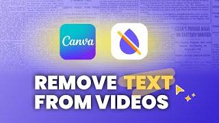 How To Remove Text From Video With AI 2024 | Canva & HitPaw Online