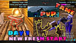 [ ARK MOBILE ] PVP NEW FRESH START NEW SERVER TAMES AND LITTLE BASE