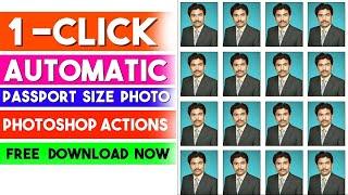 1-Click Automatic Passport Size Photo in Photoshop Actions