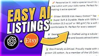 Writing Etsy Product Descriptions with Ai (FREE)