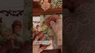 ASMR Romantic Letter in a Beautiful Folder | Quick Journal Project for Beginners | Freebies
