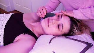 [ASMR] DEEP Facial Stretching Massage & Gua Sha Spa Treatment