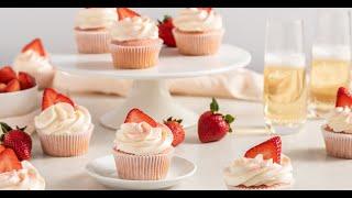 Strawberry Champagne Cupcakes