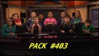 Scout Troop Pack 403 visits the Channel 12 Studio