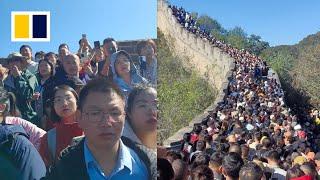 Tourists stuck on China’s Great Wall for 2 hours during National Day holiday