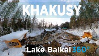 Lake Baikal, hot springs Khakusy