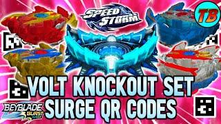 VOLT KNOCKOUT SET ALL QR CODES BEYBLADE BURST SURGE APP!!