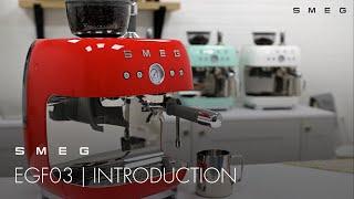 Introducing the Manual Espresso Coffee Machine with Grinder | Smeg EGF03