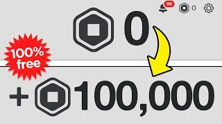 How To Turn 0 ROBUX Into 100,000 On Roblox.. (How To Get Free Robux)