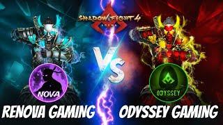 The Odyssey Gaming VS Renova Gaming Again!  | YouTuber VS YouTuber Matches ️|  Shadow Fight 4