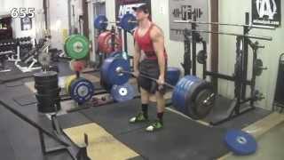 John Haack 700lb deadlift at 185lbs