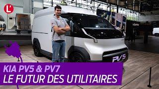 KIA. Découverte des UTILITAIRES électriques PV5 et PV7