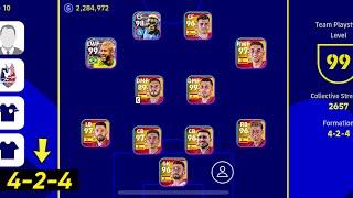 How to get rare formation 4-2-4 in efootball 2023 mobile