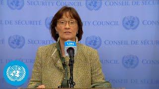 Support to UN Chief by Security Council - Media Stakeout | United Nations