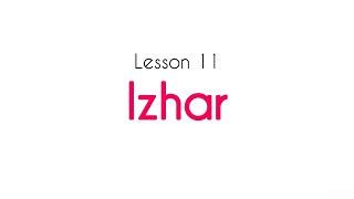 TAJWEED - Lesson 11 - Izhar  // #tajweed #izhar #quran #islam #rules #roadtoquran