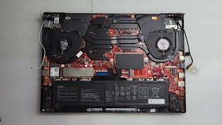 ASUS TUF F15 Model FX516PR Dust cleaning And Thermal Paste Replace / Disassembly And Assembly