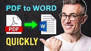 Convert ANY PDF to Word in Minutes with This 2024 Trick!