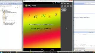 How to create Android application jokes15 avd run database