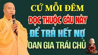 Cứ Mỗi Đêm ĐỌC THUỘC CÂU NÀY Để Trả Hết Nợ Oan Gia Trái Chủ Ngay Trong 1 Đời | TT. Thích Đạo Thịnh