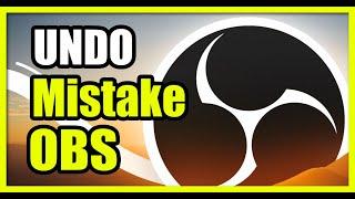 How to Undo or Redo a Mistake using Streamlabs OBS with Hotkey (Easy Tutorial)