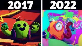 ALL BRAWL STARS ANIMATION 2017-2022! NEW BRAWLER OTIS!