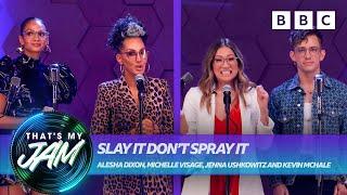 Slay It Don’t Spray It with Alesha Dixon, Michelle Visage, Kevin McHale and Jenna Ushkowitz  BBC