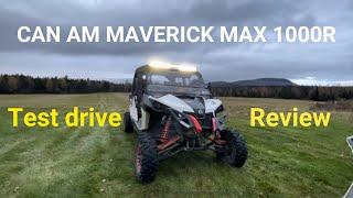 Can Am Maverick max 1000R xrs test drive review