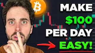 Simple Method To Make $100 A Day Trading Cryptocurrency As A Beginner | Trading Tutorial