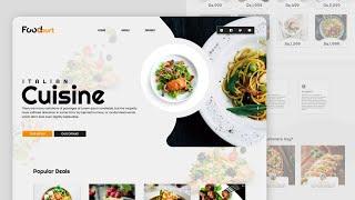 How To Design a  Modern Restaurant Website in Figma | Figma Web Design Tutorial For Beginnners