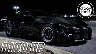 1100 HP Toyota Supra A90 GR | Acceleration from 100-200 200-250 Km/h | 60-130 100-150 mph